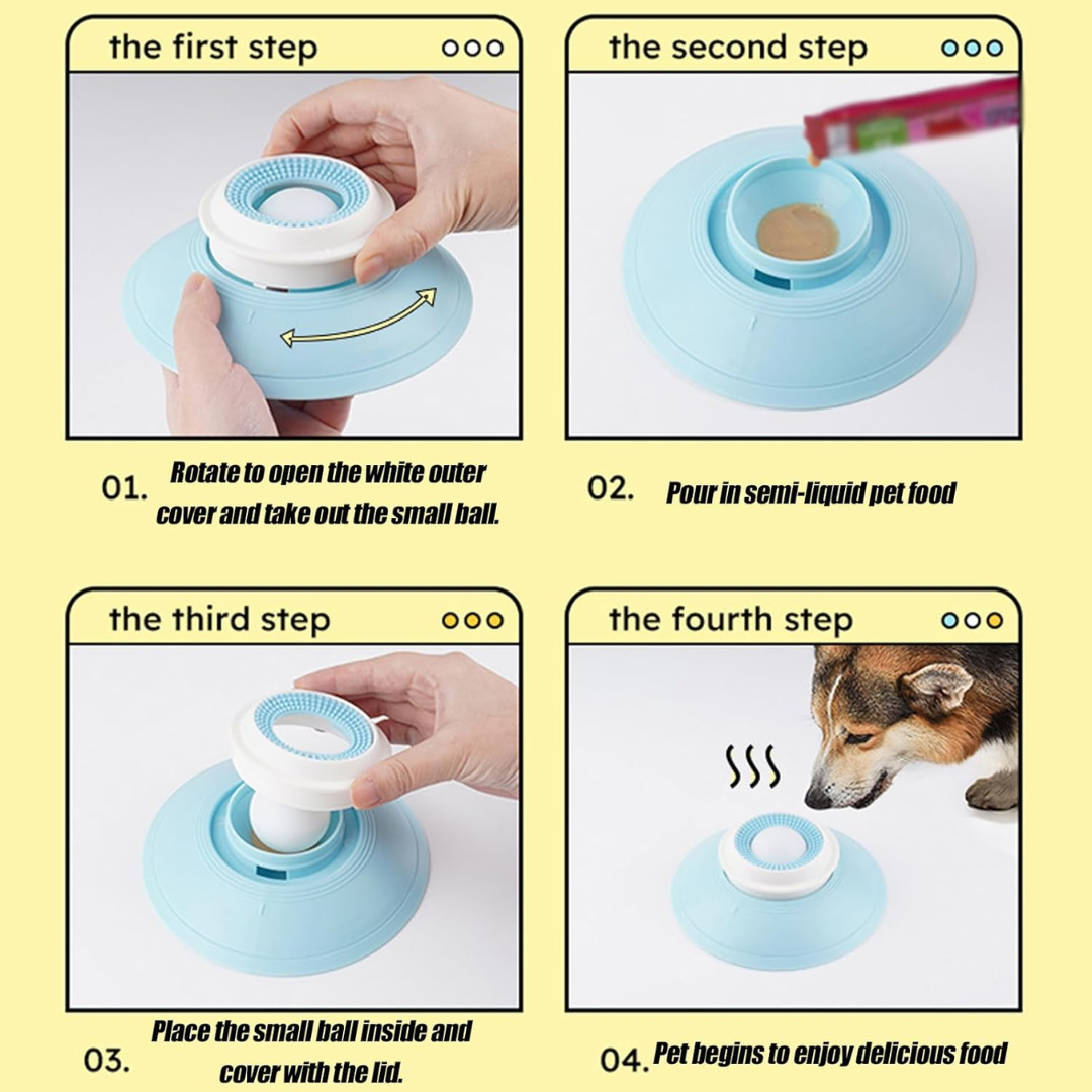 RollyPup - Comedero lento para perros y gatos ansiosos